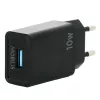 Mobilis - Τροφοδοτικό - γρήγορο - 10,5 Watt - QC (USB) - Μαύρο - Ευρώπη (001360)
