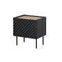 Κομοδίνο Cama ONDA 50x40x54 cm μαύρο MDF/μοριοσανίδα σετ 2 τεμ.