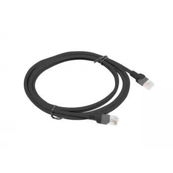 Καλώδιο δικτύου LANBERG PCU5-10CC-0200-BK RJ-45 Cat5e U/UTP 2 m Μαύρο
