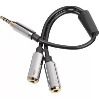 Sharkoon PMP35 - Προσαρμογέας ήχου - 4-πολικό mini βύσμα αρσενικό