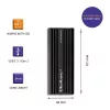 Εξωτερική θήκη SSD QOLTEC NV2270 για μονάδες M.2 SATA/NVMe, USB-C, έως 2 TB