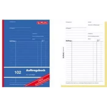 Βιβλίο παραγγελιών Herlitz 880526 A5, 2 x 40 φύλλα, αυτοαντιγραφόμενο, FSC