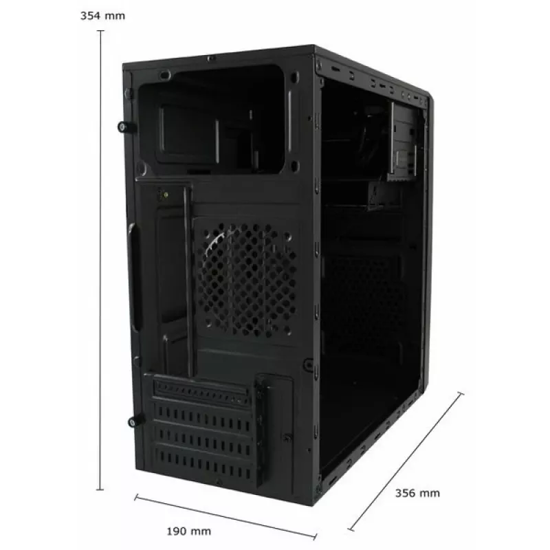 Κουτί PC LC-Power 2014MB Midi Tower μαύρο