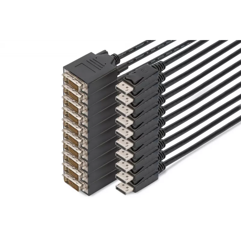 Καλώδιο προσαρμογέα Digitus DisplayPort – DVI, συσκευασία 10 τεμ.