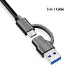 USB 3.2 Gen1 HUB, 4x USB-A διακόπτης on/off