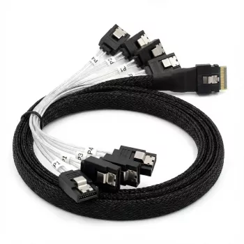 Εσωτερικό καλώδιο BROADCOM x8 8654 σε 8×1 SATA, μήκος 1 m