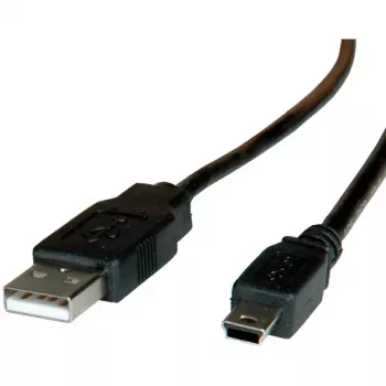 ROLINE καλώδιο USB 2.0, Type A - 5-Pin Mini 0,8m (11.02.8708)