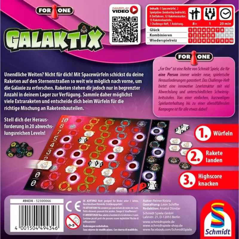 For One - Galaktix, επιτραπέζιο παιχνίδι