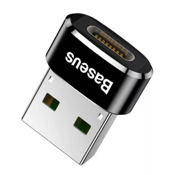 Baseus βύσμα USB σε υποδοχή Type-C αντάπτορας μετατροπέας μαύρο