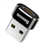 Baseus βύσμα USB σε υποδοχή Type-C αντάπτορας μετατροπέας μαύρο