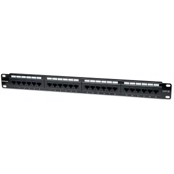 Intellinet Patch Panel, Cat5e, UTP, 24-Port, 1HE, Μαύρο, IEEE 802.3, IEEE 802.3ab, IEEE 802.3u, 10/100/1000Base-T(X), Gigabit Ethernet, RJ-45, Χρυσό, Cat5e