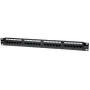 Intellinet Patch Panel, Cat5e, UTP, 24-Port, 1HE, Μαύρο, IEEE 802.3, IEEE 802.3ab, IEEE 802.3u, 10/100/1000Base-T(X), Gigabit Ethernet, RJ-45, Χρυσό, Cat5e