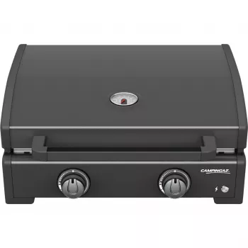 Πλάκα υγραερίου Campingaz Onyx 2 2217205 — Πλάκα 2 εστιών με επιφάνεια ψησίματος από μαντέμι