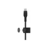 Καλώδιο BoostCharge USB-C/USB-C πλεκτό σιλικόνης 2 m, μαύρο
