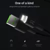 Καλώδιο Lightning σε USB-A Green Cell KABGC12, 2 m, Lightning – USB A, μαύρο