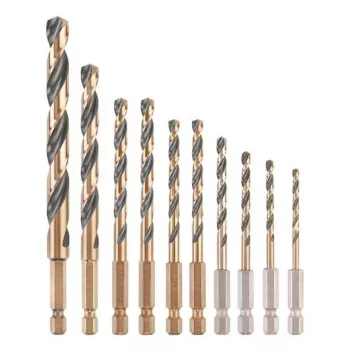 Σετ τρυπανιών μετάλλου DeWalt DT20620-QZ 10 τεμ. HEX 1/4