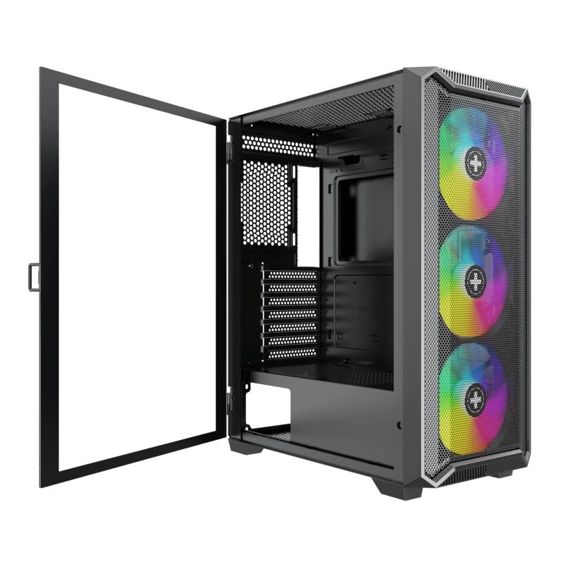Κουτί|XILENCE|ATX/micro ATX/Mini-ITX|Μαύρο|Midi Tower|PC|XG161