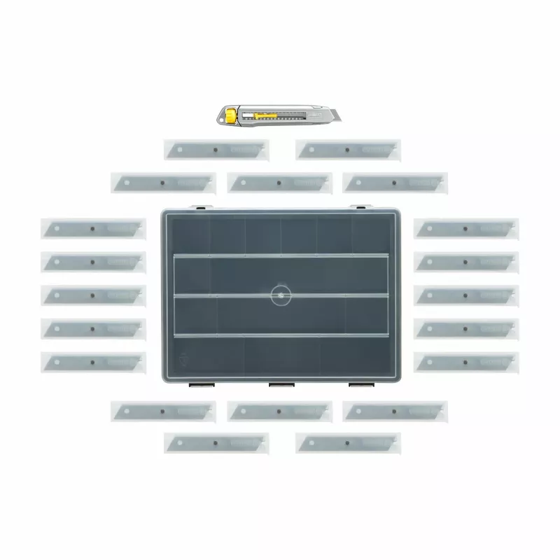 Λεπίδα κοπής χαλιού Stanley STHT10019-9 200 τεμ. 18 mm ανοξείδωτο ατσάλι