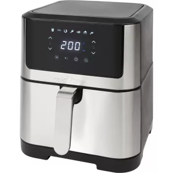 ProfiCook PC-FR 1269 H φριτέζα ζεστού αέρα, 8 l, 1800 W, 80-200 °C, ανοξείδωτο ατσάλι/μαύρο