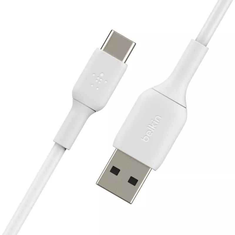Καλώδιο USB Belkin CAB001BT3MWH 3 m USB A USB C Λευκό