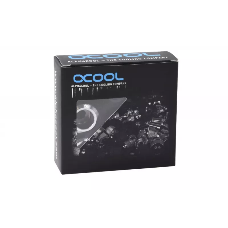 Σετ Fitting Alphacool 17474 — Σύνδεσμοι ορείχαλκος-χρώμιο, Ø 22 mm, ύψος 20 mm