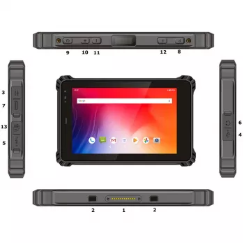 Ανθεκτικό tablet εξωτερικού χώρου ALLNET X-trail-100-Intel με Windows, NFC και LTE