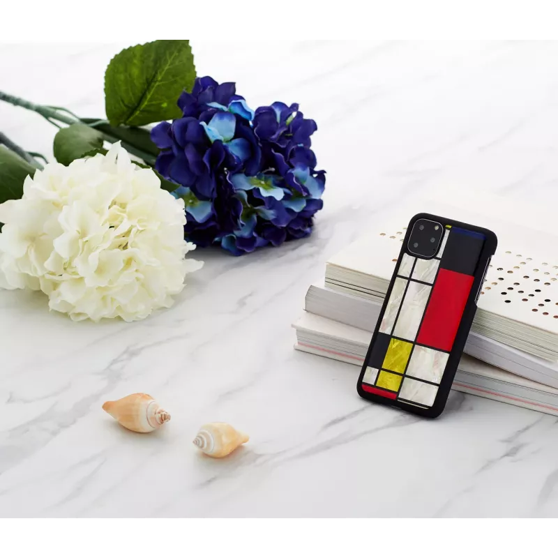 Θήκη smartphone iKins για iPhone 11 Pro Max – Mondrian μαύρο προστατευτική θήκη