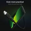 Καλώδιο Lightning σε USB-A Green Cell KABGC12, 2 m, Lightning – USB A, μαύρο