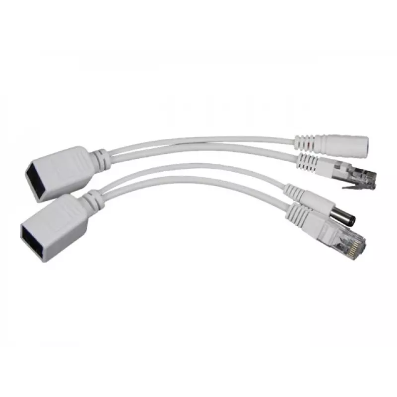 Προσαρμογέας PoE Gembird PP12-POE-0.15M-W