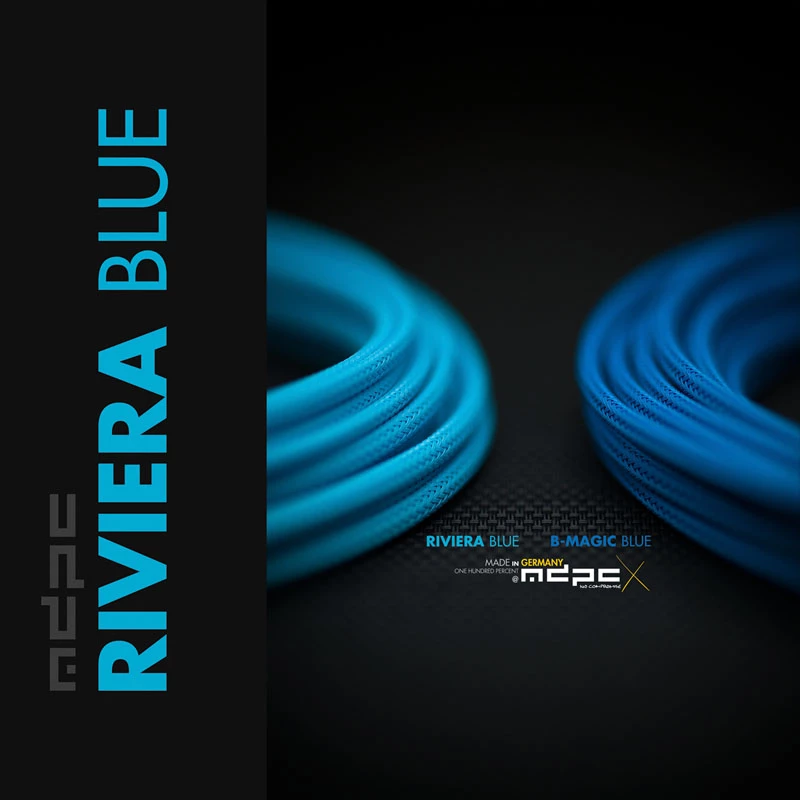 MDPC-X Hülse Medium - Riviera Μπλε UV, 1 m