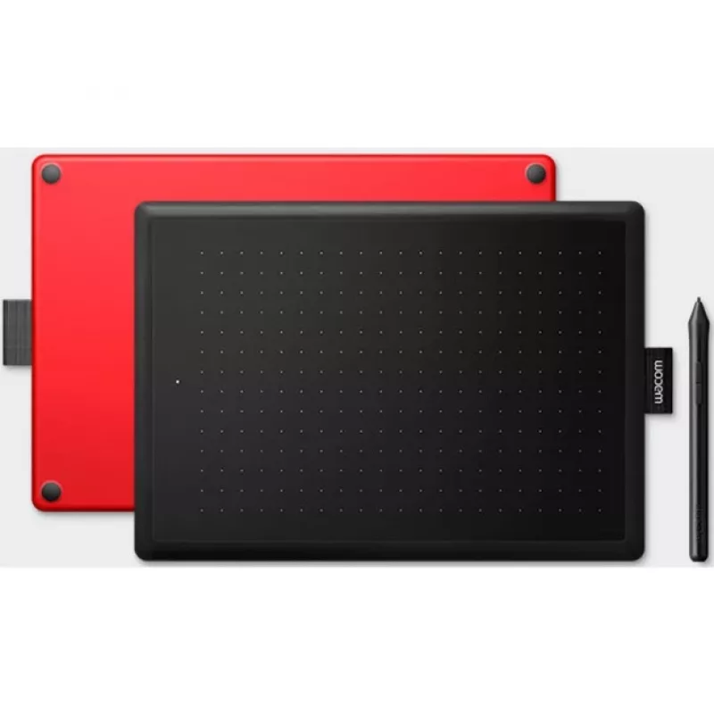 Wacom One by Medium γραφίδα tablet μαύρο, κόκκινο 2540 lpi 216 x 135 mm USB
