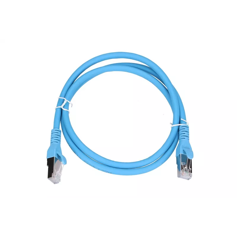 Καλώδιο Patch LAN Extralink Κατ.6A RJ-45 Cat6a 1m Μπλε