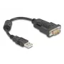 DeLOCK 61549 σειριακό καλώδιο μαύρο 0,25 m USB Type-A RS-232