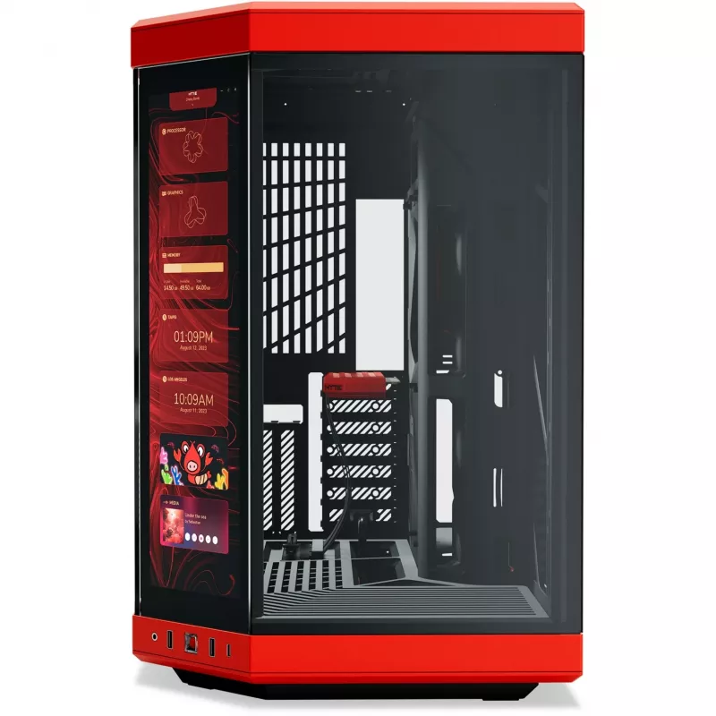 HYTE Y70 Touch Infinite Midi Tower μαύρο, χρώμα κερασιού