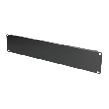 Τυφλό πάνελ rack Extralink Front Blank Panel 2U 19 inch μαύρο, χαλύβδινο κουτί