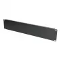 Τυφλό πάνελ rack Extralink Front Blank Panel 2U 19 inch μαύρο, χαλύβδινο κουτί
