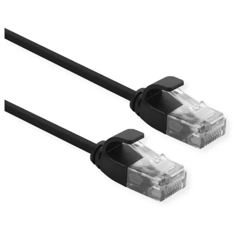 Καλώδιο δικτύου ROLINE 21.15.3953 RJ-45 Cat6a 1 m μαύρο