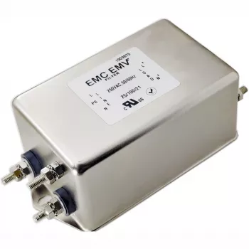 Akyga EN2060-20-S μονοφασικό φίλτρο EMI, 20 A, 120–250 V AC, 50/60 Hz, βιδωτές συνδέσεις M4