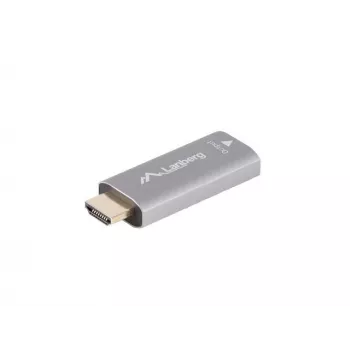 Προσαρμογέας καλωδίου βίντεο Lanberg AD-HD-DP-01 HDMI Type-A DisplayPort Ασημί
