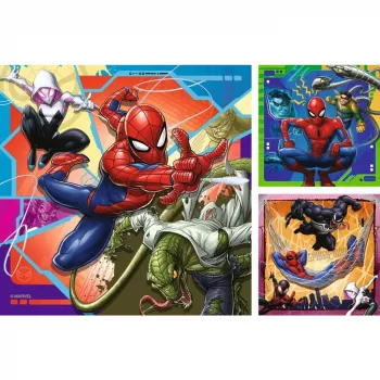 Παζλ 3x49 τεμ. Spiderman