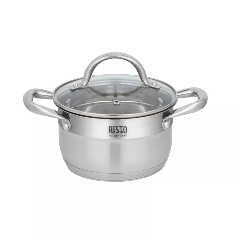 Στρογγυλή κατσαρόλα ανοξείδωτου χάλυβα Resto Kitchenware Libra 1,9 L