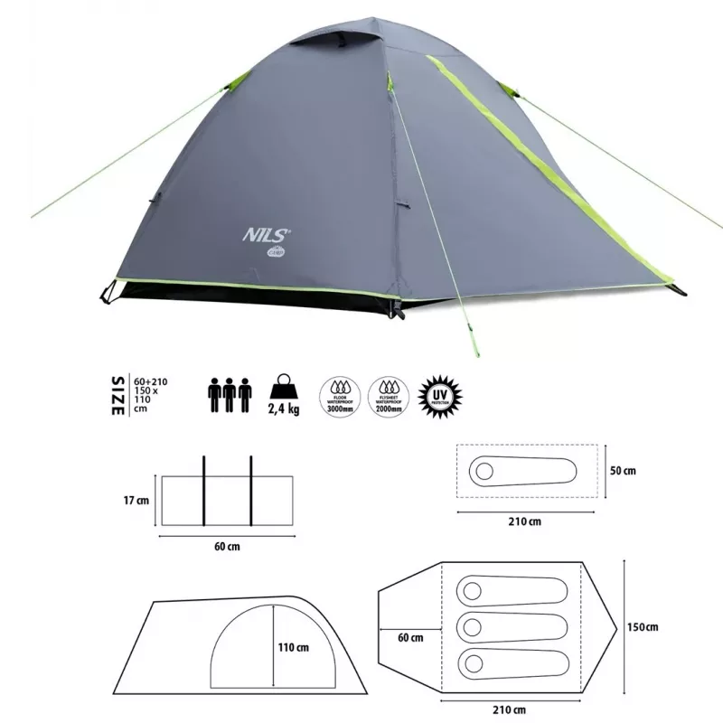 Σκηνή κάμπινγκ - Nils Camp NC6004 Explorer