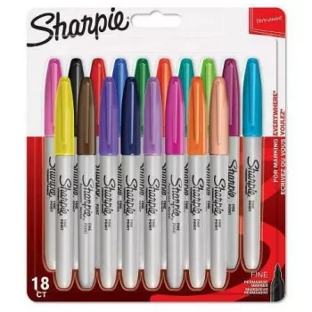 Λεπτός μαρκαδόρος Sharpie 18 τεμ. λεπτή μύτη πολύχρωμο