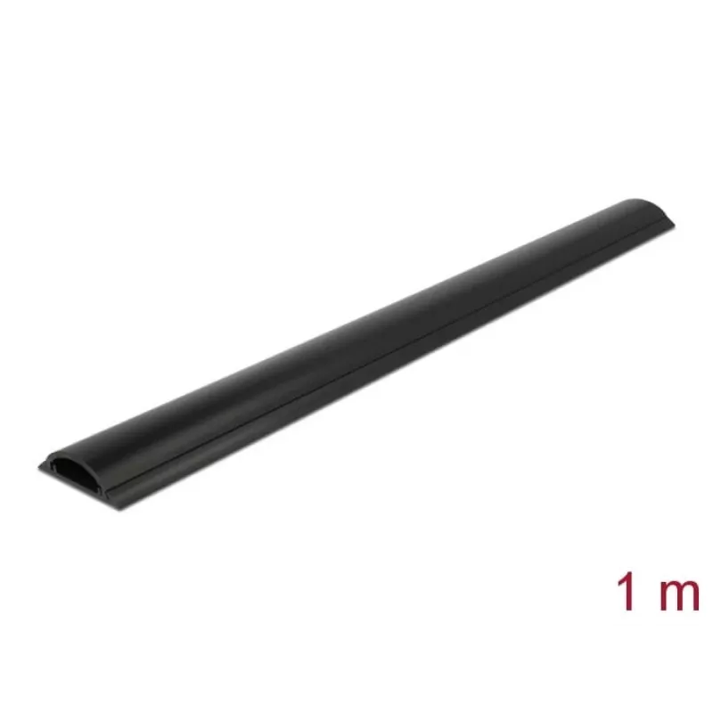 Κανάλι καλωδίων DeLOCK 50 x 12 mm αυτοκόλλητο μαύρο 1 m