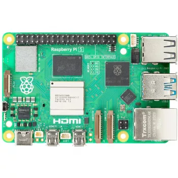 Υπολογιστής μονής πλακέτας Raspberry Pi 5 πλακέτα ανάπτυξης — 2400 MHz Arm Cortex-A76, έως 16 GB LPDDR4x, MicroSD, USB 3.2, Wi‑Fi 5