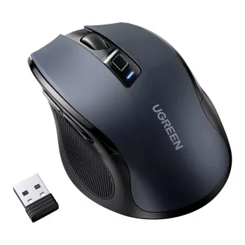 Ποντίκι UGREEN 90855 ασύρματο οπτικό USB 2,4GHz Bluetooth 5.0 4000 DPI μαύρο