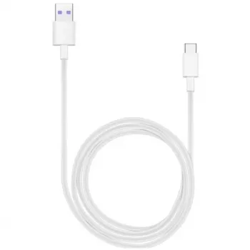 Huawei - AP71 / HL-1289 - Καλώδιο γρήγορης φόρτισης / Καλώδιο δεδομένων Type-C – Λευκό BULK