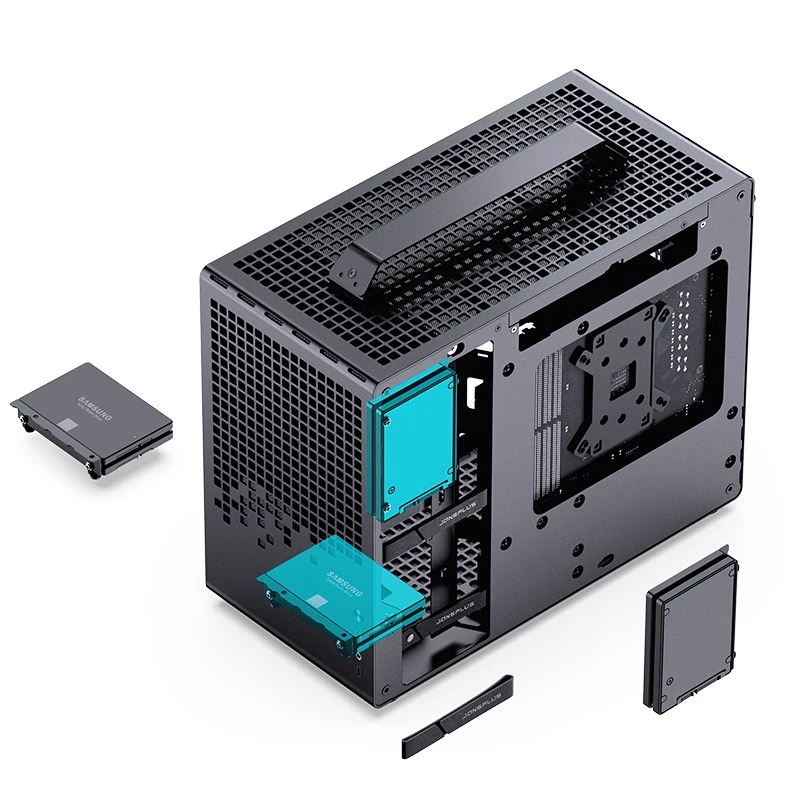 Jonsplus MATX κουτί με λαβή Z20 – μαύρο