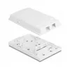 Πρίζα οπτικών ινών DeLOCK 2 x SC Simplex LC Duplex λευκό