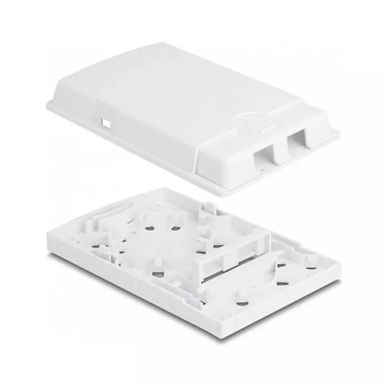 Πρίζα οπτικών ινών DeLOCK 2 x SC Simplex LC Duplex λευκό